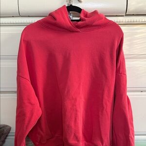 red garage hoodie size large